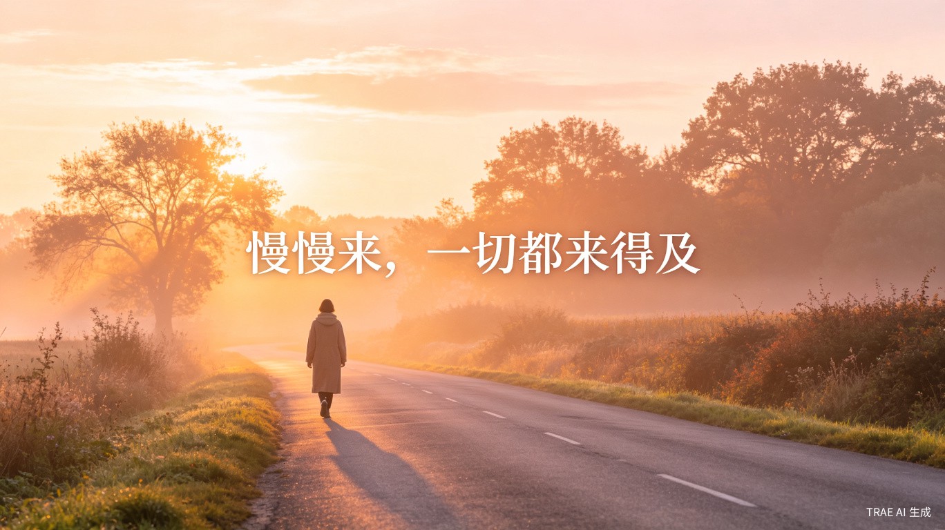 慢慢来，一切都来得及